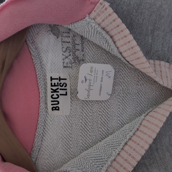 BUCKETLIST Cream and Navy V-Neck Sweater - Picture 10 of 10